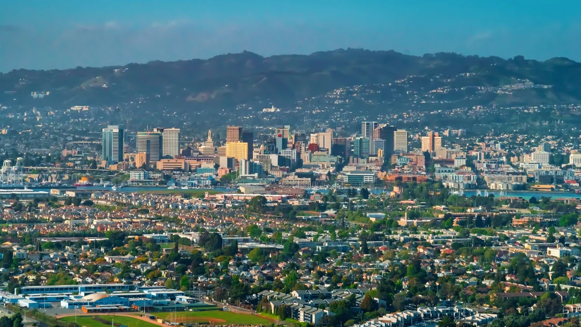 Aerial view of Tarzana, CA